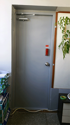[ki] 방화문(회색) 100-815x2000 [청천동 조합사무실]벽체석고보드/Door Clocer /디지털보조키.리모컨용